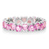 Gemstone Heart Eternity Band Ring