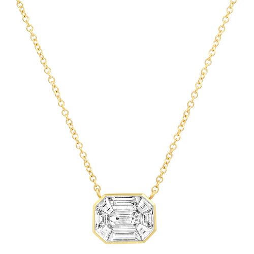 The Damsel Diamond Illusion Pendant Necklace