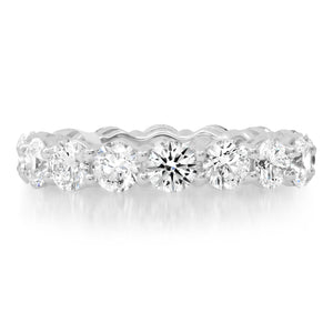 Sustainable Round Cut Diamond Eternity Band Ring