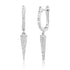 Diamond Spike Drop Earrings