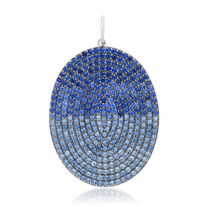 Ombre Blue Sapphire Pendant