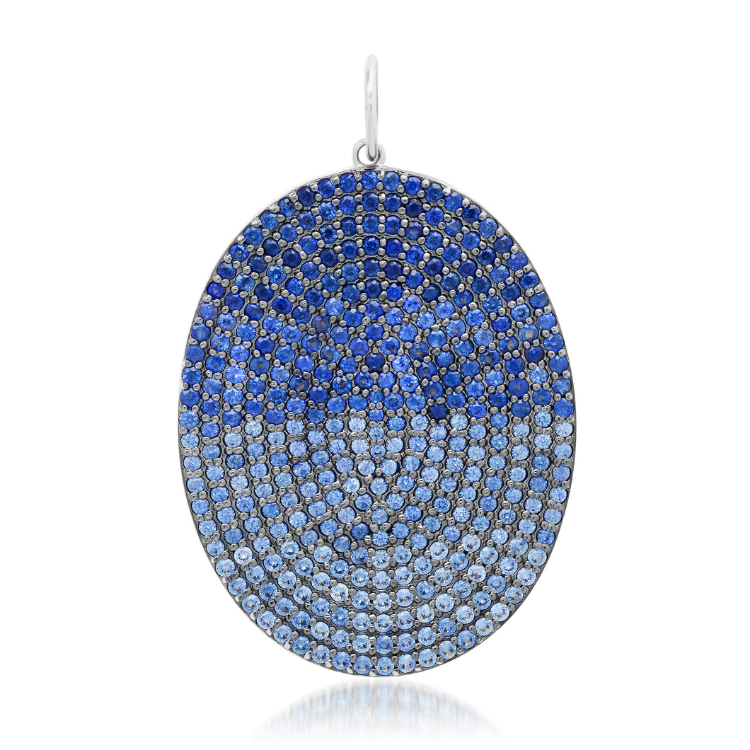 Ombre Blue Sapphire Pendant