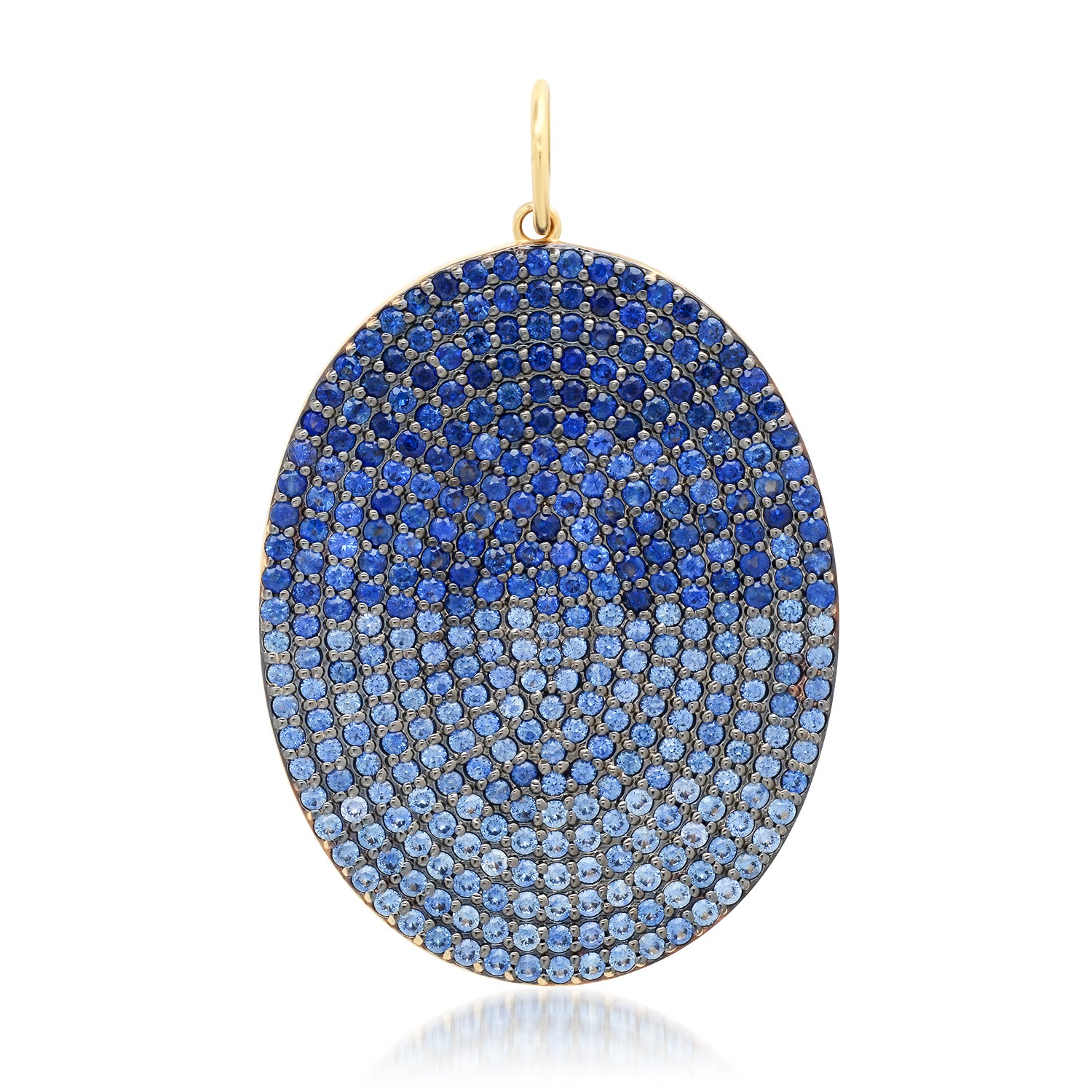Ombre Blue Sapphire Pendant Charm