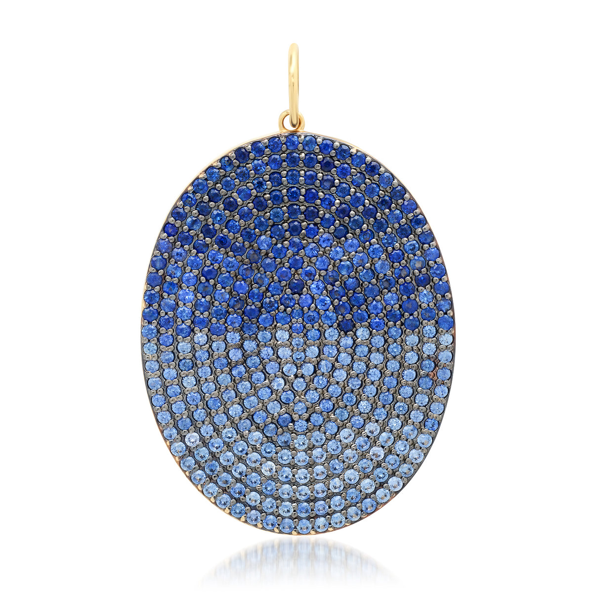 Ombre Blue Sapphire Pendant Charm