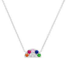 Semiprecious Delicate Rainbow Bright Necklace