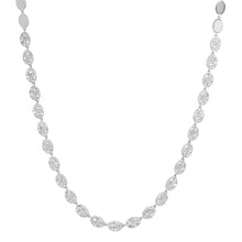 Pave Peas in a Pod Oval Tennis Necklace