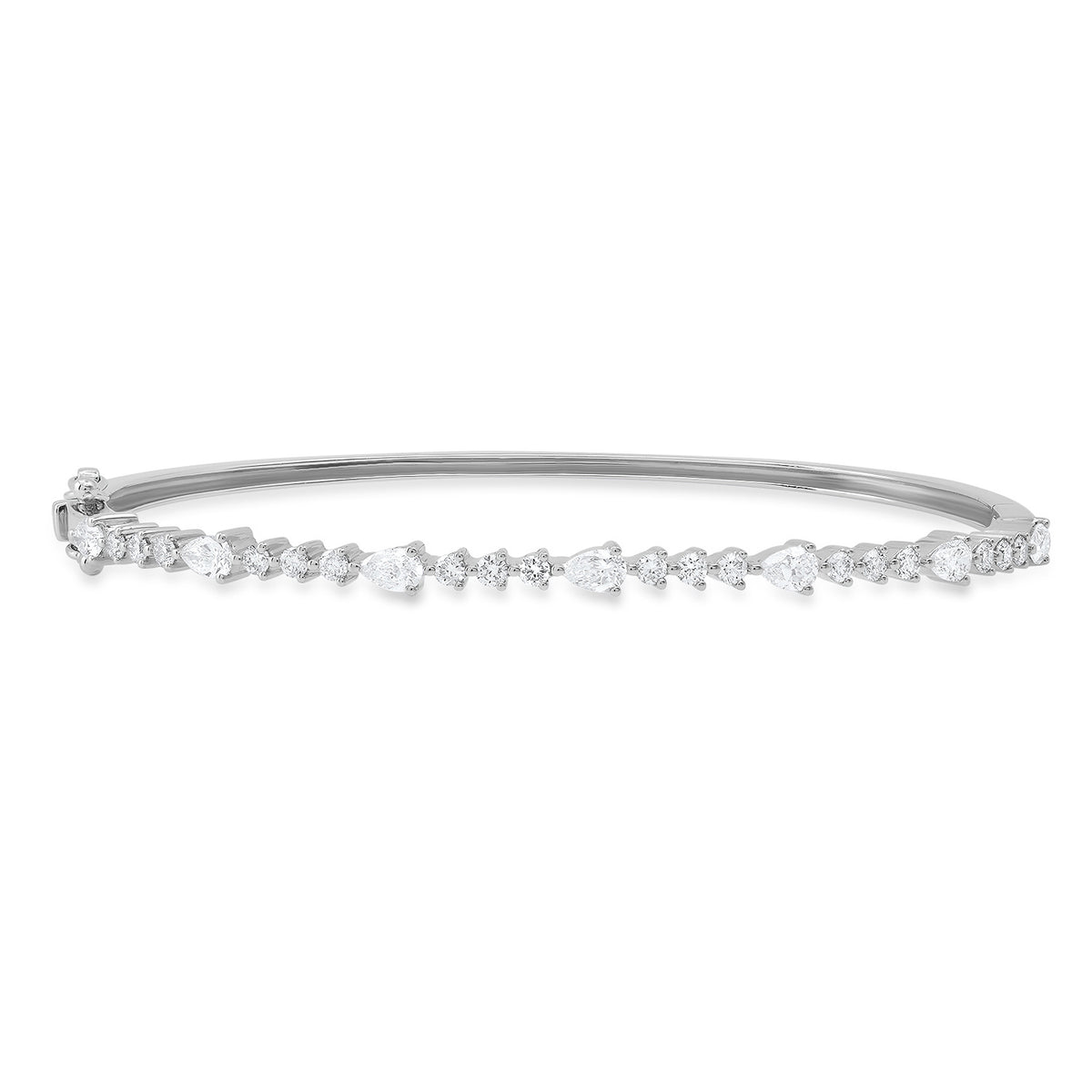 Round & Pear Shape Diamond Bracelet