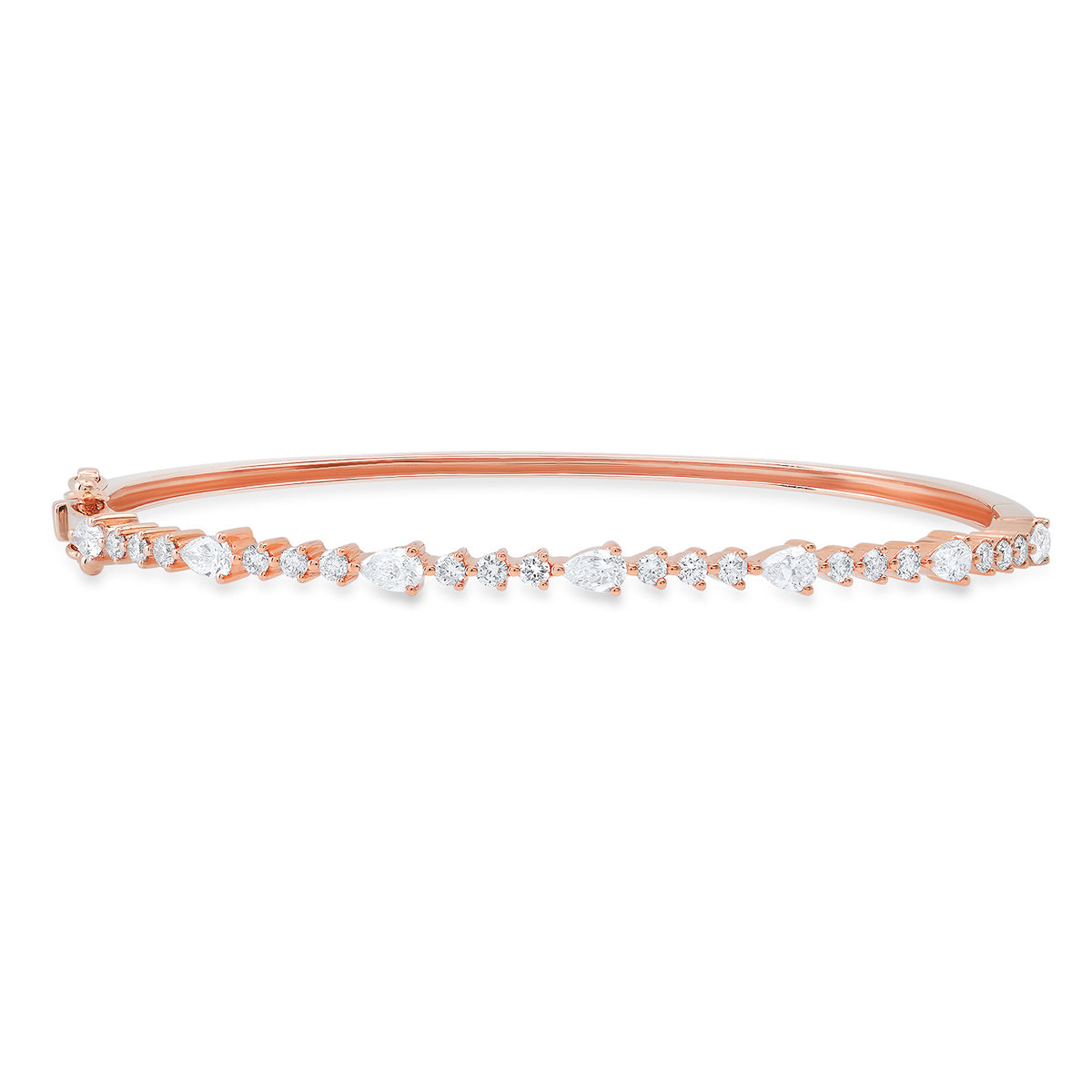 Round & Pear Shape Diamond Bracelet