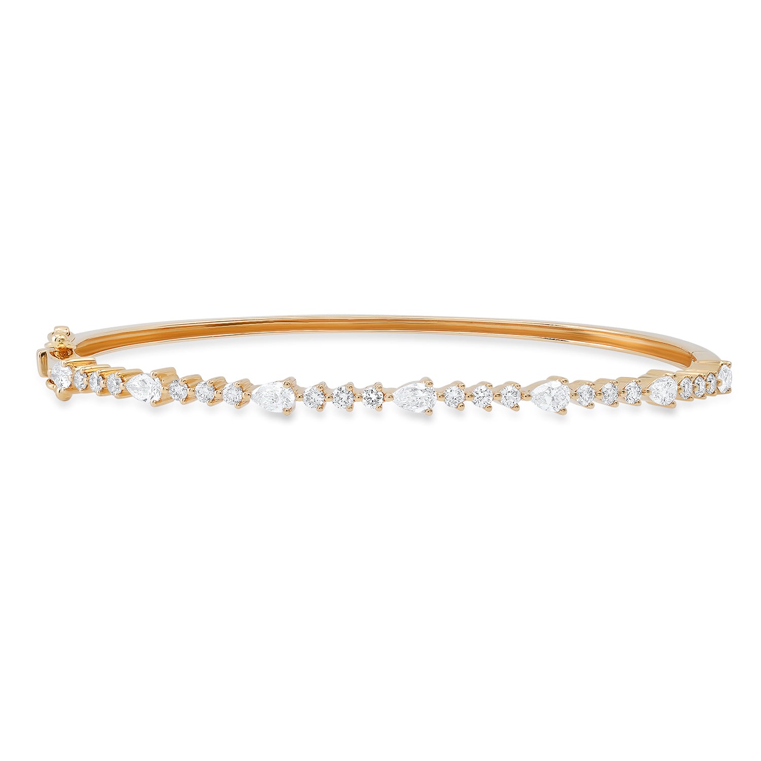 Round & Pear Shape Diamond Bracelet