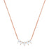 5 Stone Pear Shape Diamond Necklace
