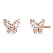 Spring Fling Diamond Butterfly Stud Earrings