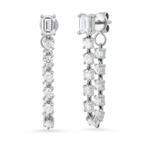 Luster Diamond Chain Wrap Earrings