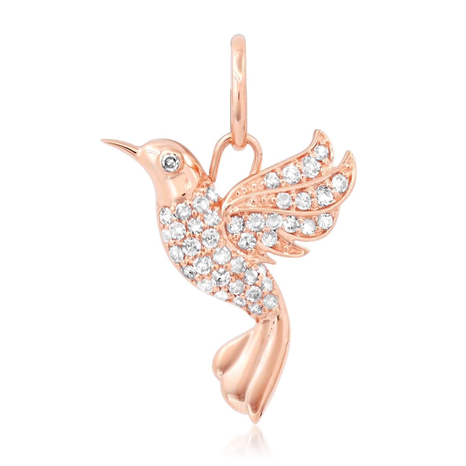 Love Bird Diamond Hummingbird Charm