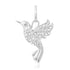 Love Bird Diamond Hummingbird Charm