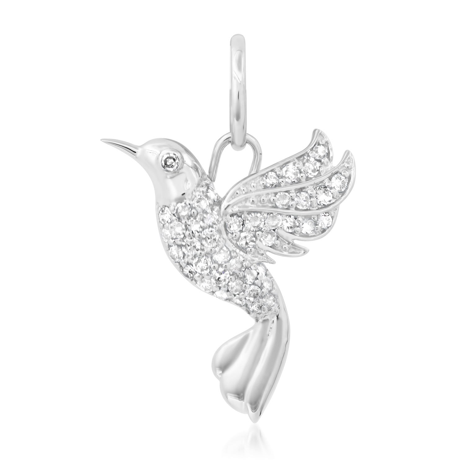 Love Bird Diamond Hummingbird Charm