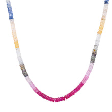 Pastel or Bold Multi Color Semi Precious Beaded Necklace