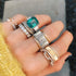 Thoby Diamond Tubular Cuff Ring