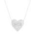The Love Large Fluted Heart Pendant Necklace