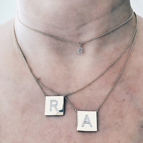 Custom Radiant Nameplate Necklace – Milestones by Ashleigh Bergman
