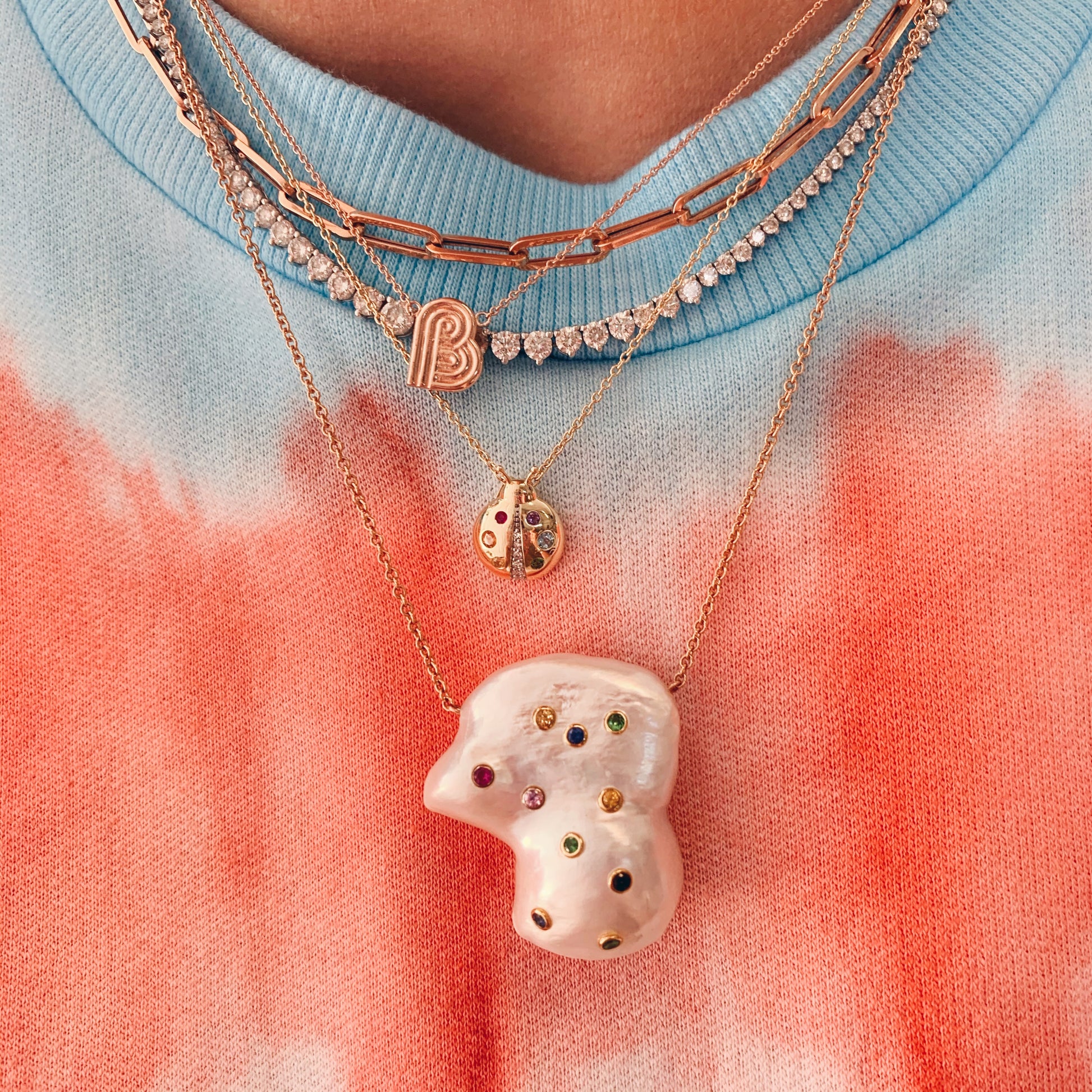 Essential Graduated Diamond Riviera Tennis Necklace