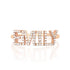 Custom Diamond Name Ring