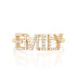 Custom Diamond Name Ring