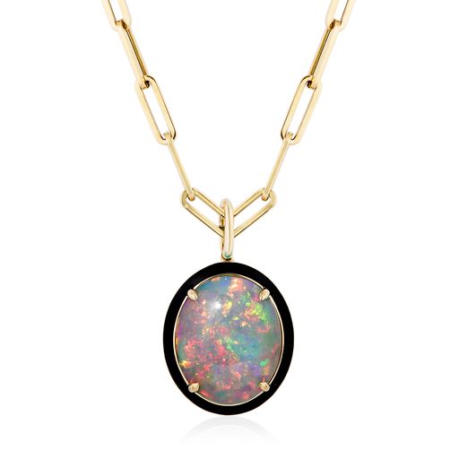 Ethiopean Opal hotsell Cabuchon Pendant