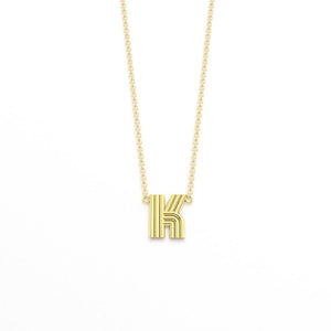 Radiant Initial Pendant Necklace