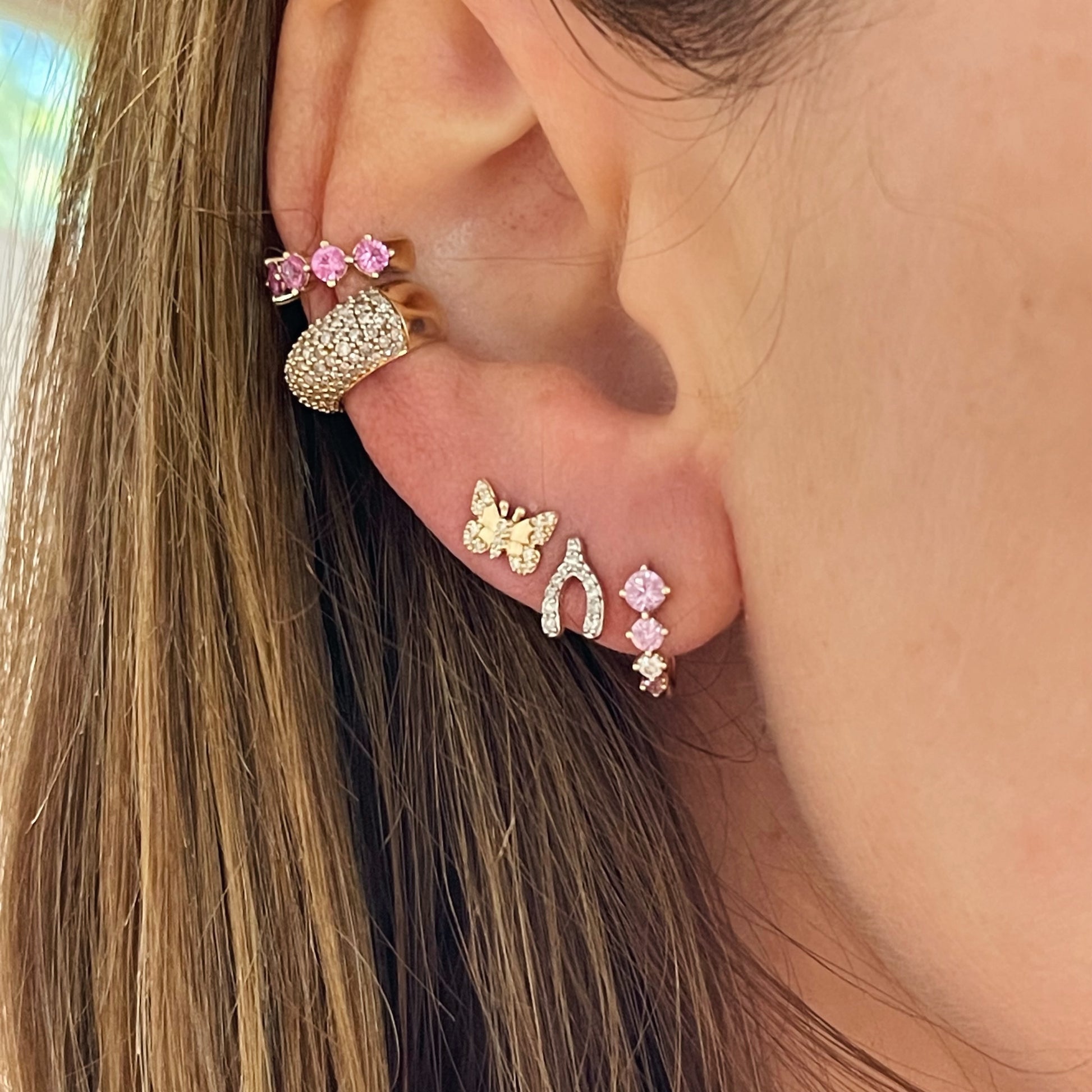 Wide Diamond Ear Cuff