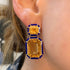Limited Edition Melange Emerald Cut Drop Earrings