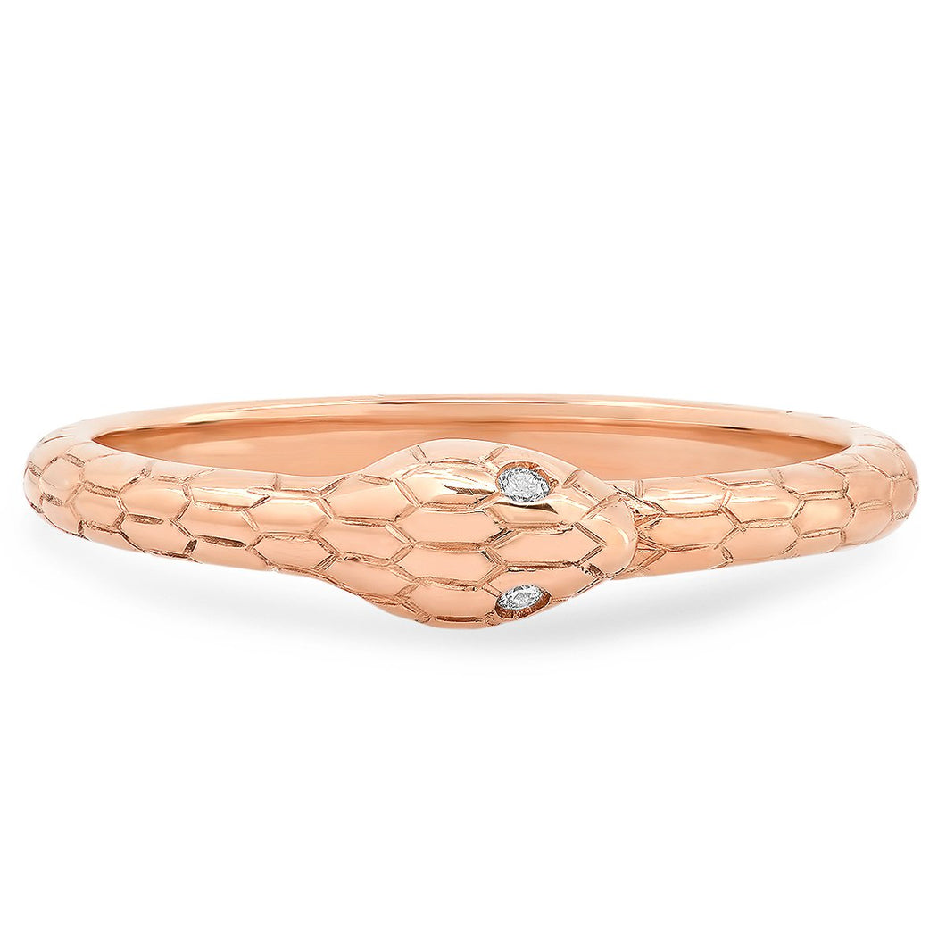 The Ashleigh Bergman Collective x Maya Brenner Diamond Snake Band Ring