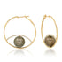 The Ashleigh Bergman Collective x Samira 13 Diamond & Pearl Evil Eye Hoops