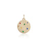 Andrea Gold Medallion with Rainbow Sapphires or Diamonds
