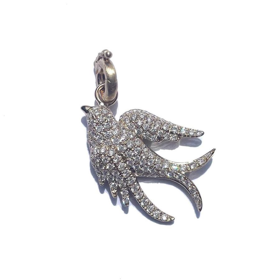Semi Precious Small Birdie Charm