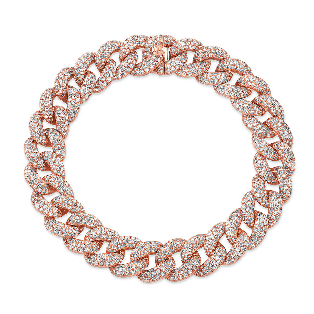 Pave Diamond Large Link Bracelet
