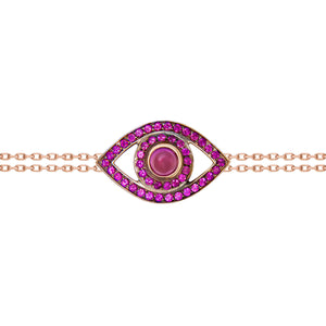 Colored Stone Evil Eye Bracelet