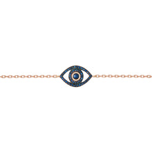 Petite Colored Stone Evil Eye Bracelet