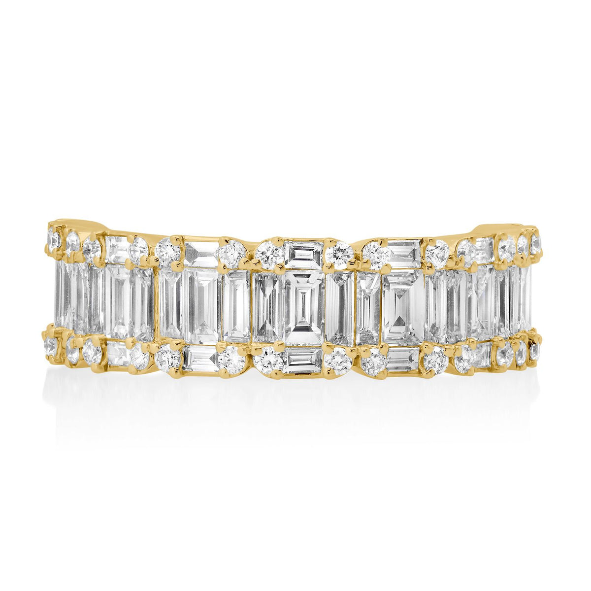 Diamond Baguette Illusion Band Ring