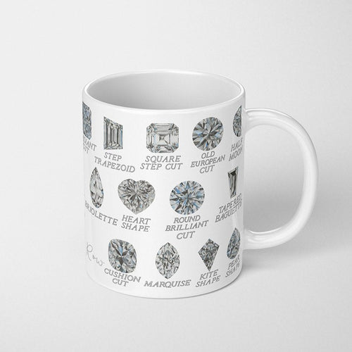 Diamond Shapes with Names Coffee Mug