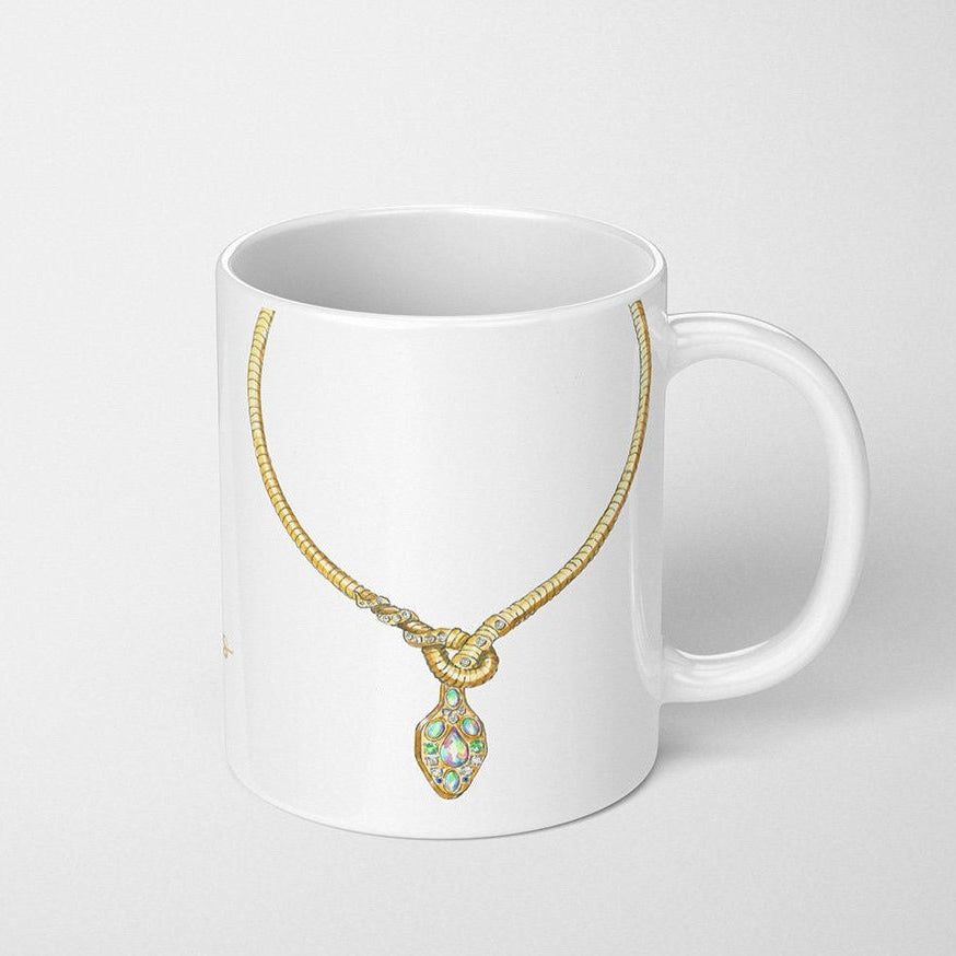 Vintage Snake Necklace Coffee Mug