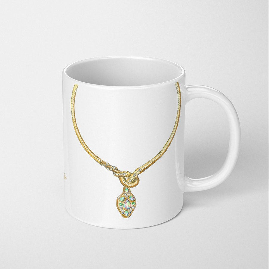 Vintage Snake Necklace Coffee Mug
