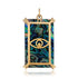 Hand Carved Three of Swords Tarot Card Charm