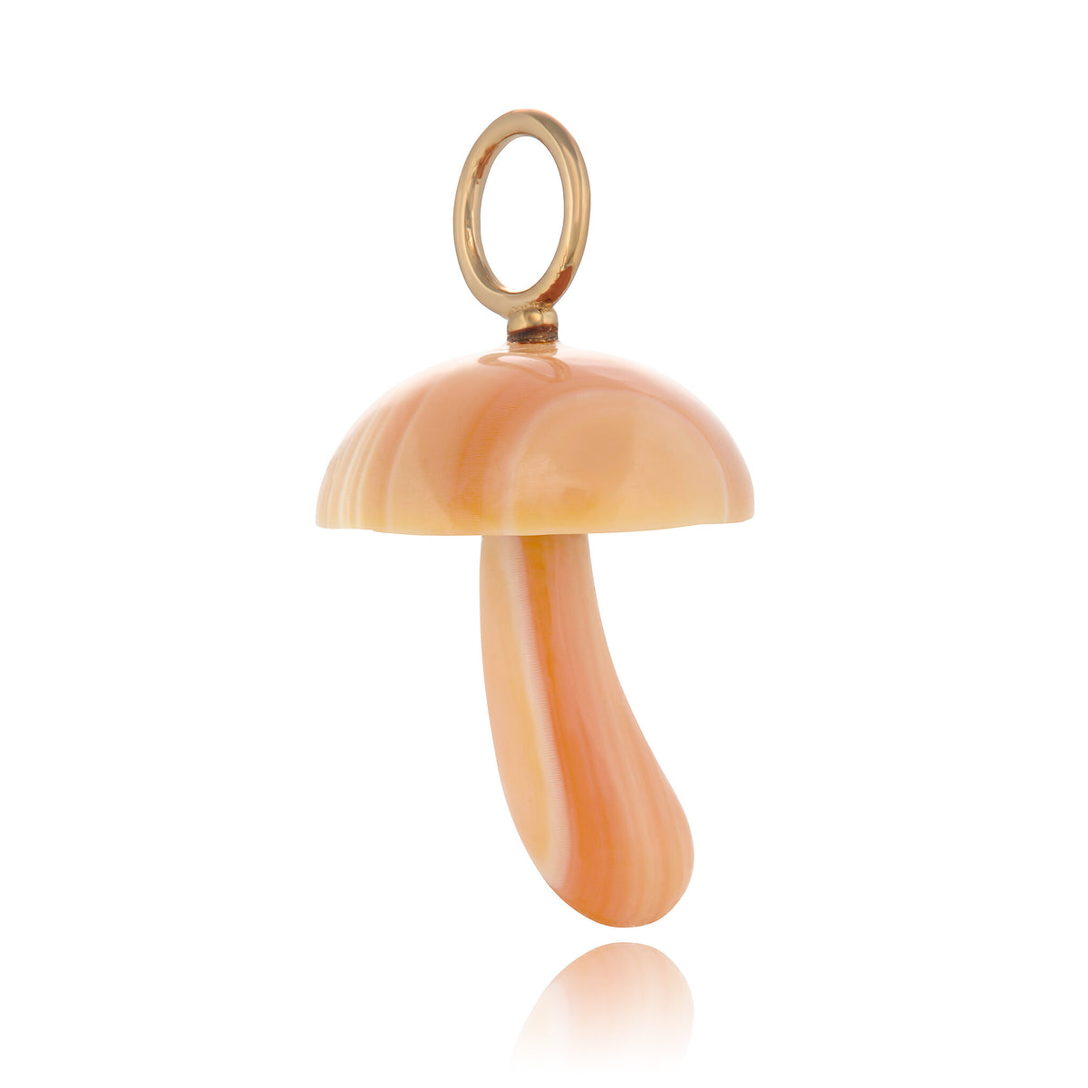 Hand carved mushroom charm