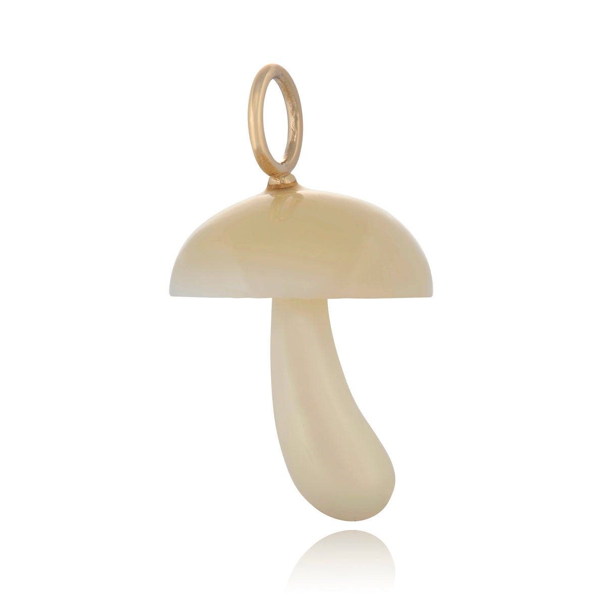 Hand carved mushroom charm