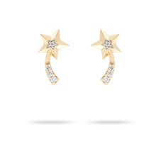  Shooting Star Diamond Stud Earrings