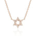Diamond Star of David Necklace