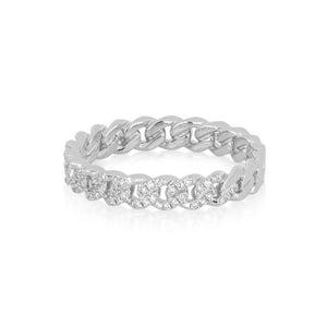 Diamond Mini Curb Chain Ring