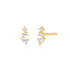 Multi Faceted Diamond Stud Earrings