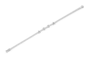 Gold and Diamond Custom Name Bar Eternity Bracelet