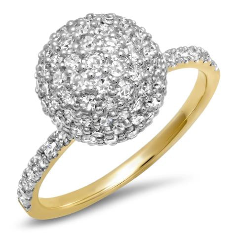 Diamond Diamond Disco Ball Ring